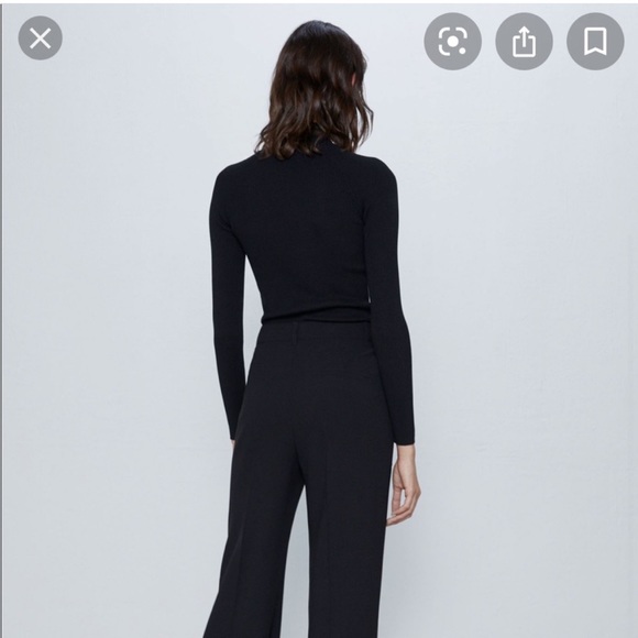 Zara - Open Neck Sweater Top - Picture 3 of 3